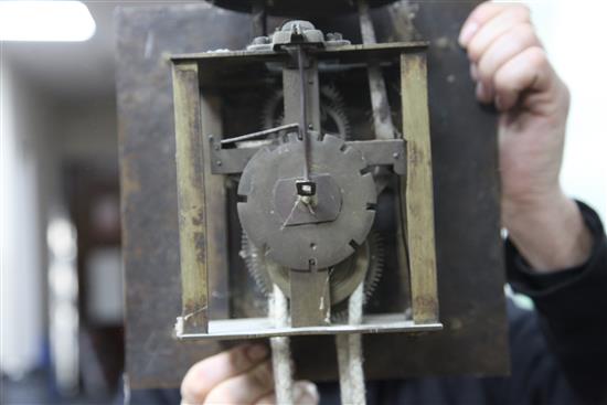 A Mid 18th century oak 30 hour longcase clock John Inkpen, Horsham H.42cm